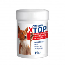 ARTERO XTOP- prášok na zastavenie krvácania 15g - clip stop
