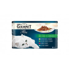 Nestlé GOURMET PERLE cat Multipack v šťave so zeleninou kapsička 4x85 g