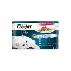 Nestlé GOURMET PERLE cat Multipack duo losos&treska kapsička 4x85 g