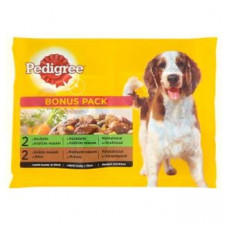 Mars PEDIGREE kapsička dog ADULT Multipack HD a králik &  morka a mrkva v šťave 4 x 100 g