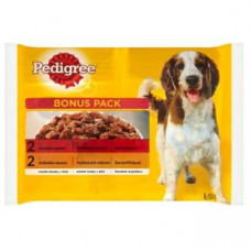 Mars PEDIGREE kapsička dog ADULT Multipack hovädzie & hydinové mäso v želé 4 x 100 g