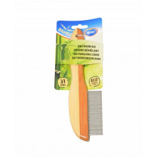 Hrebeň DUVO+ vyčesávač 31 zubov bambus 21 cm