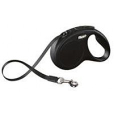 Vodítko Flexi Classic NEW páska L 5 m čierne (do 50 kg)