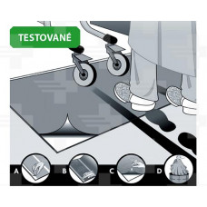 Dekontaminačná strhávacia rohož 45 x 90 cm, modrá - 1 bal/30 listov