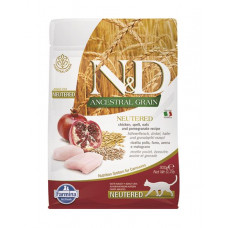 Farmina N&D cat AG adult, neutered, chicken, spelt, oats & pomegranate 0,3 kg