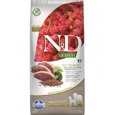 Farmina N&D dog QUINOA (GF) adult medium & maxi, neutered, duck, broccoli & asparagus 12 kg