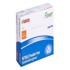 Rukavice vyšetr.nitrilové nepúdr. FLOWER veľ.L, nesterilné 100 ks