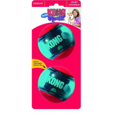 Hračka Kong Dog Squeezz Action Lopta s pískatkom, guma termoplastická, L (2ks/bal.)