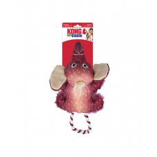 Hračka Kong Dog Cozzie Tugg Slon, pískajúci, fialový, polyester, M/L