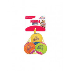 Hračka Kong Dog SqueakAir Narodeninová loptička s pískatkom, vulkanizovaná guma M