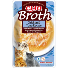 Inaba CIAO Broth Cat Kapsička Kura & Tuniak 1 ks 40 g