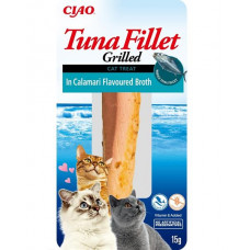 Pamlsok Inaba Churu Grilled cat Tuniak vo vývare z kalamára 1 ks 15 g