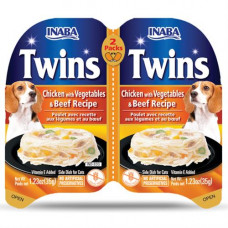 Inaba Twin Packs Dog Kapsička Kura so zeleninou a hovädzím mäsom 80 g