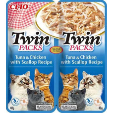 Inaba Twin Packs Cat Kapsička Tuniak & Kura s hrebenatkou 80 g