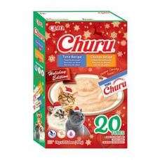 Pamlsok Inaba Churu Cat Vianočný Gift Box Tuniak & Kura 20 túb 280g