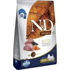 Farmina N&D dog BROWN (GF) adult mini, spirulina & carrot, lamb 5 kg