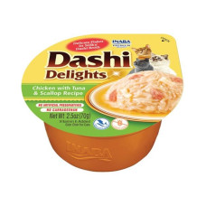 Inaba Dashi Delights cat Kura s tuniakom a hrebenatkou 70 g vanička