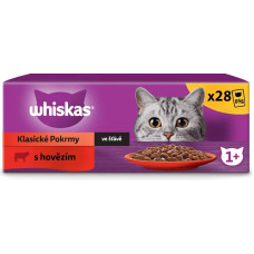 Mars WHISKAS kapsička cat s hovädzím mäsom v šťave 28 x 85 g