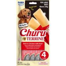 Pamlsok Inaba Churu Terrine dog kura s hovädzím 4 x 54 g Pamlsok Inaba Churu Terrine dog kura s hovädzím 4 x 54 g