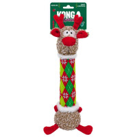 Hračka KONG Holiday Shakers™ Luvs Argyle Reindeer Md, s pískatkom, polyester Hračka KONG Holiday Shakers™ Luvs Argyle Reindeer Md, s pískatkom, polyester