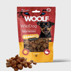 Pamlsok WOOLF WildDog Rabbit & Cod Twisties 100 g