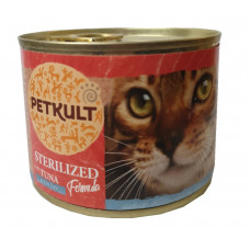 Petkult cat konzerva STERILISED tuniak - 185g