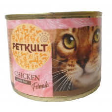 Petkult cat konzerva kuracie - 12x185g (10 + 2 gratis)