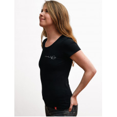 BREDA Dámske tričko čiernej potlačou NadeJE
