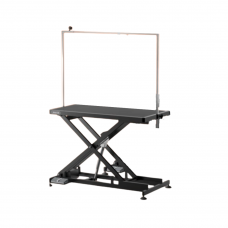 Strihací elektrický stôl JirPet čierny 125 x 65 x 23,5-90,5 cm