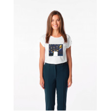 SMETANA Dámske tričko ALTA biele