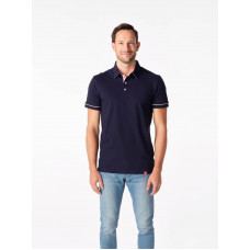 ANTONY Pánska polokošeľa NAVY/candy pink