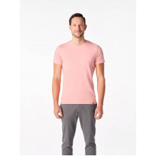 DAVOS Pánske tričko slim fit svetlo ružové Farba: Staroružová, Veľkosť: XXL
