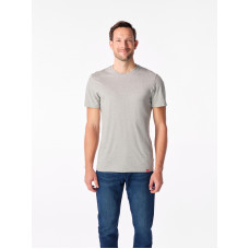 DAVOS Pánske tričko slim fit šedá melanž
