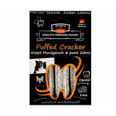 Tyčinky na čistenie zubov pre psov Puffed cracker - Vrecko 75g