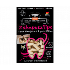 Tyčinky na čistenie zubov pre mačky Zahnputzflips - Vrecko 75g