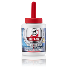 Olej na kopýt z čisto prírodných zložiek Leovet Huflab Hufol - Fľaša, 200 ml