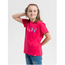 DOROTKA Detské tričko malinové potlačou