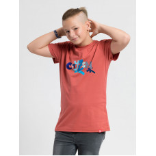 MATYÁŠ Detské tričko tehlové potlačou