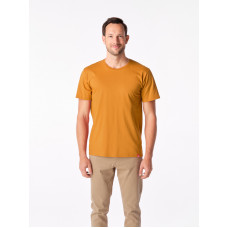 AGEN Pánske tričko horčicové