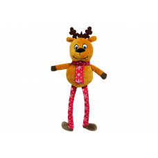 Plyšová vánoční hračka pro psy Chuckle City - pískací sob 35,5 cm