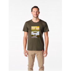 PRÍRODA Pánske tričko AGEN dark khaki