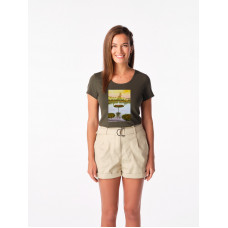 PRÍRODA Dámske tričko BREDA dark khaki