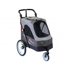 Kočík pre psov PetStro AVENTURA - SAFARI do 30 kg (hnedá - šedá) BCL