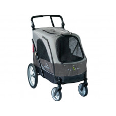 Kočík pre psov PetStro SILVER WING do 55 kg (hnedo-šedá) BCL