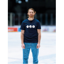 AGEN Pánske tričko navy potlačemajstri 2024