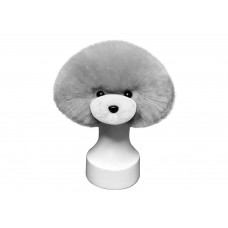 Striebornobiela srsť pre HLAVU modelu psa