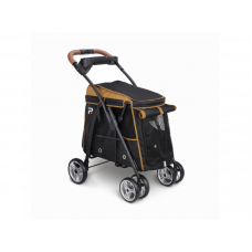 Kočík pre psov PetStro CITY STROLLER do 28 kg (čierno-hnedá)