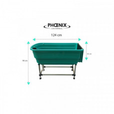 Plastová vaňa 125 x 60 x 86 cm zelená