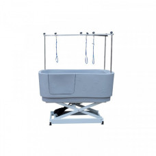 Plastová vaňa s elektrickým zdvihom a dvierkami 148 x 80cm ŠEDÁ