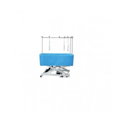 Plastová vaňa s elektrickým zdvihom a dvierkami 148 x 80cm MODRÁ